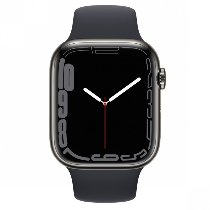 Apple Watch S7 45mm Midnight Aluminum Case with Midnight Sport Band Оригинальное Б.У