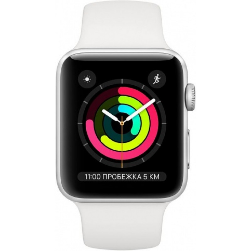 Apple Watch S3 42mm Silver Aluminum / White Sport Band (MTF22RU/A)