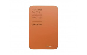 Купить Power Bank MOMAX 1-Power Q.Pass 3000mAh Magnetic wireless  (IP115M) Orange
